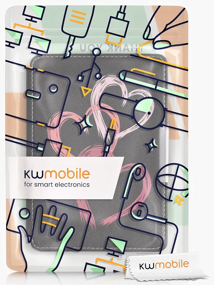 Pouzdro KW Mobile - Brushed Heart Abstract - KW4556954 - pro Amazon Kindle Paperwhite 1/2/3 - vícebarevné