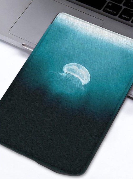 Pouzdro B-SAFE LOCK 3514, obal na Pocketbook 629 Verse / 634 Verse Pro - magnetické zavírání, AutoSleep, motiv Medusa