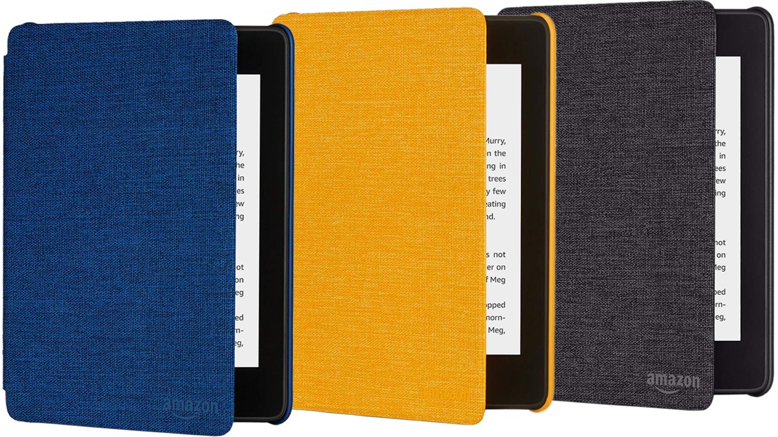 Originální Amazon pouzdro AMW-KP4-BL, PU kůže, vodotěsné - pro Amazon Kindle Paperwhite 4 (2018) - černé