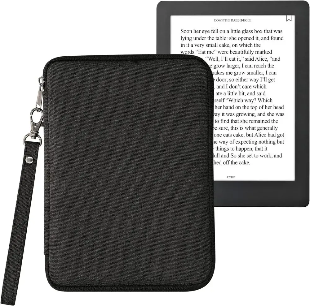 Pouzdro KW Mobile Neoprene Zipper Stand - KW5962601 - Univerzální pouzdro pro čtečky 6" se stojánkem - černé