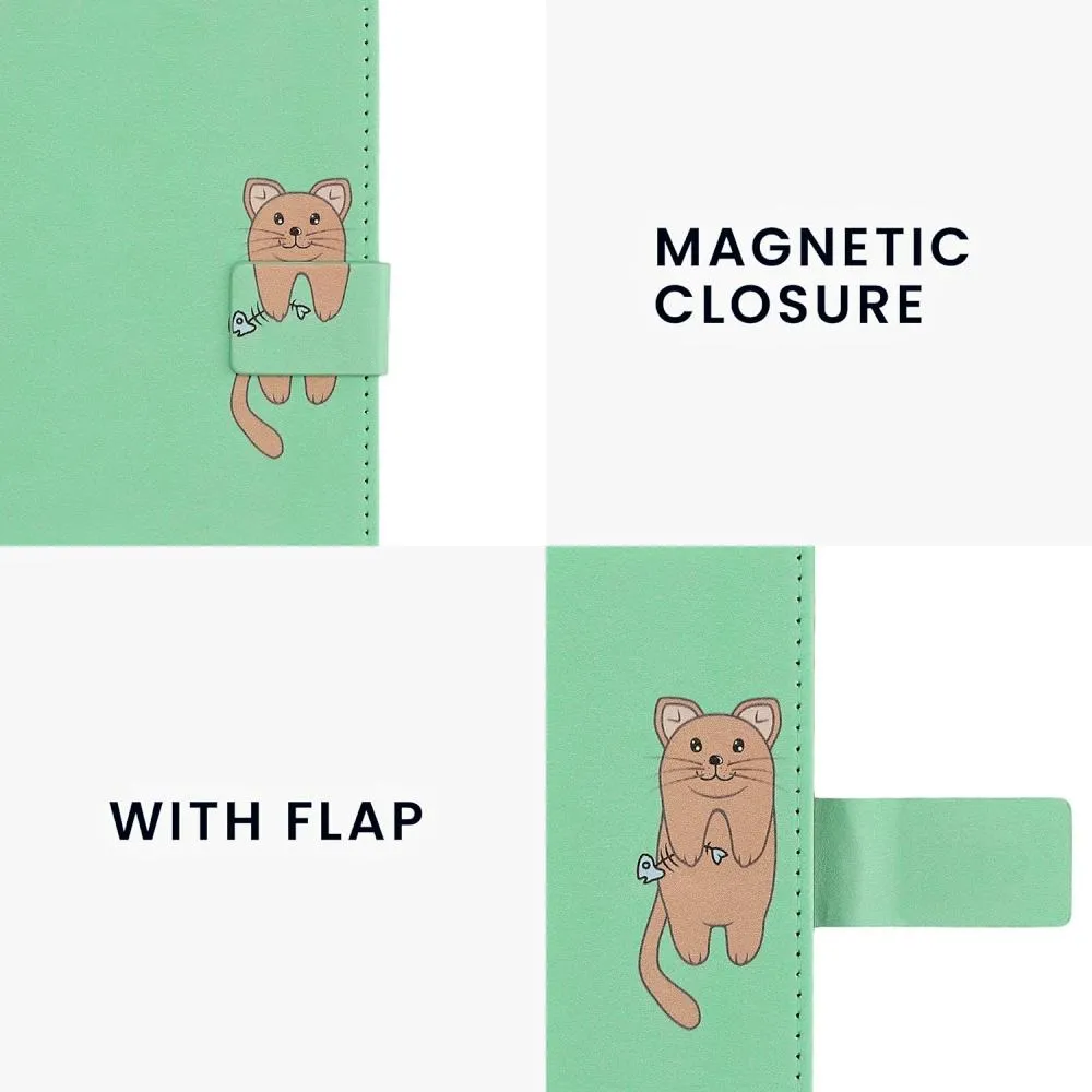 Pouzdro KW Mobile - Cat Design - KW5781301 - pro Amazon Kindle Paperwhite 5 (2021) - zelené