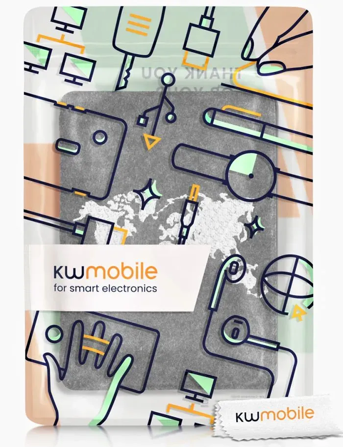 Pouzdro KW Mobile Felt Travel Outline - KW6075201 - pro Amazon Kindle Oasis 2/3 - černé