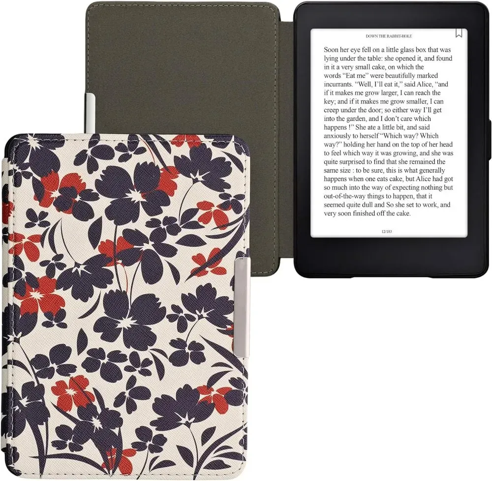Pouzdro KW Mobile - Flower Illustration - KW2582455 - pro Amazon Kindle Paperwhite 1/2/3 - vícebarevné