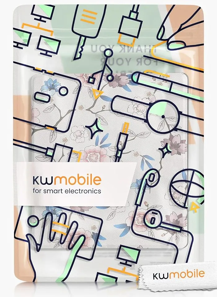 Pouzdro KW Mobile - Flower Leaf - KW4941742 - pro Amazon Kindle Oasis 2 / 3 - vícebarevné