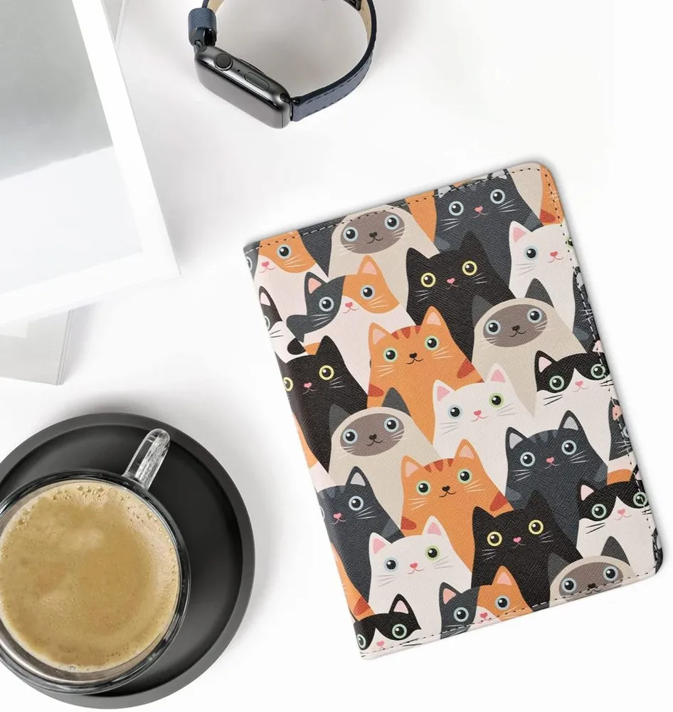 Pouzdro KW Mobile - Cats - KW5781027 - pro Amazon Kindle Paperwhite 5 (2021) - vícebarevné, kapsa na ruku