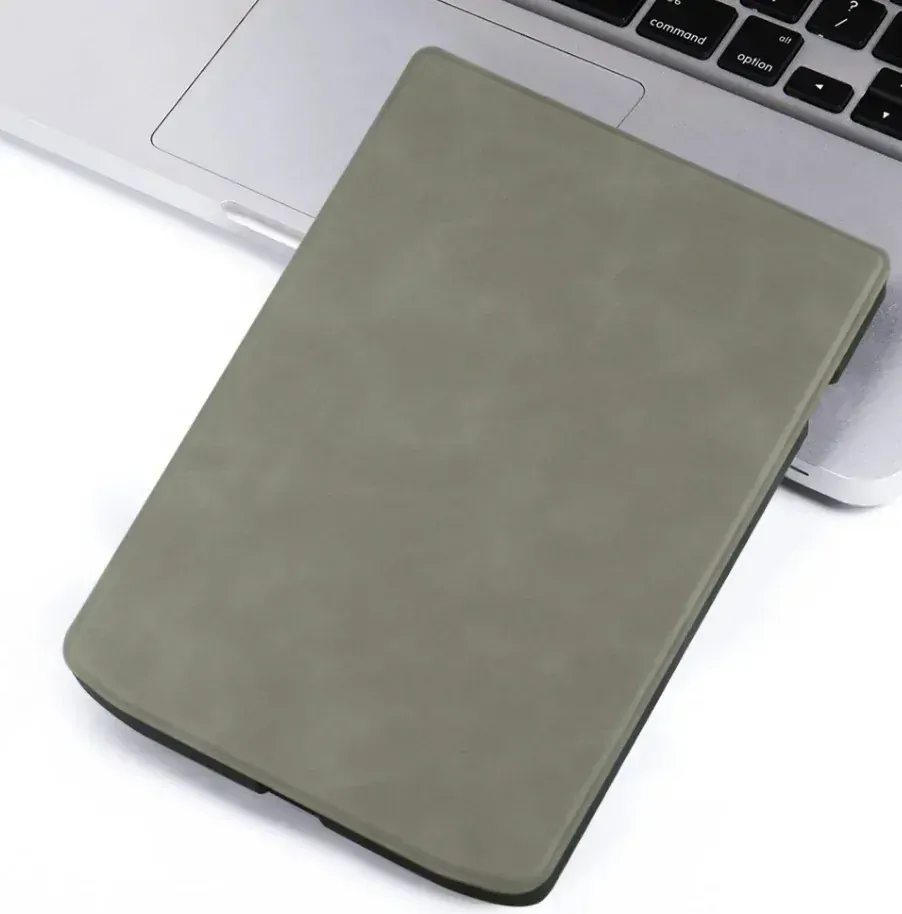 Pouzdro Durable Lock DL4046, obal na Pocketbook 743G InkPad 4 a Pocketbook 743C InkPad Color (2/3) - šedé, magnetické zavírání, AutoSleep