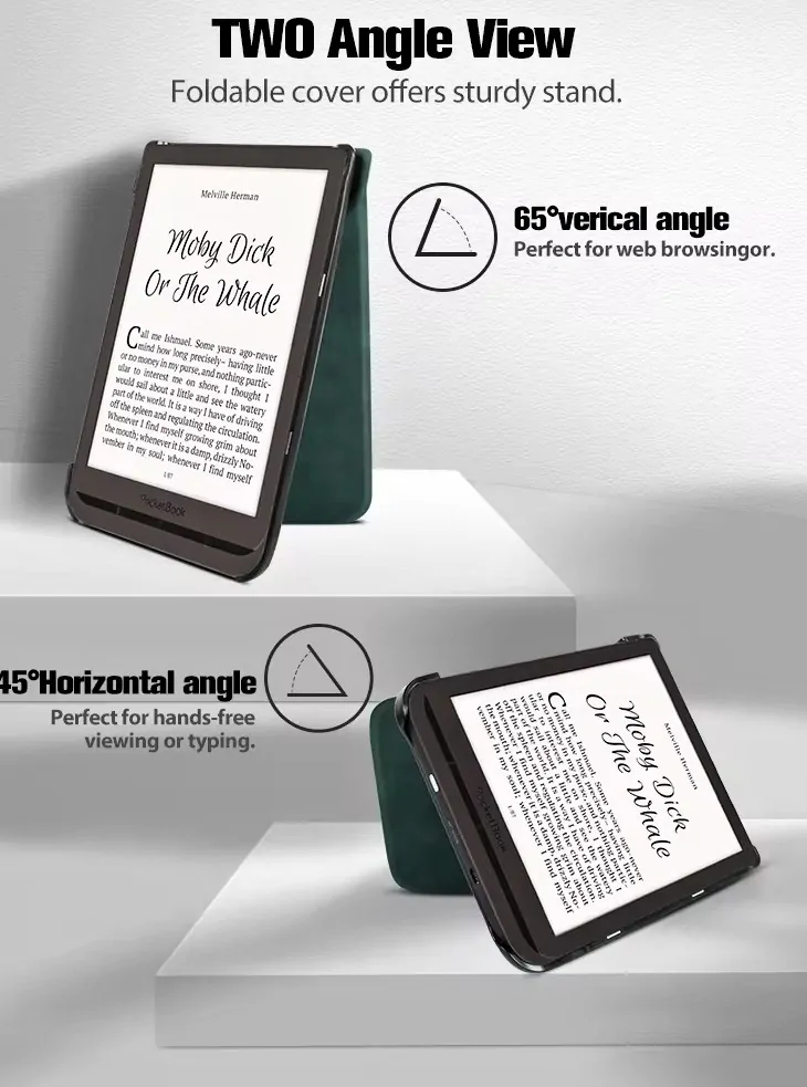 ARMORI KEEPER K029, pouzdro se stojánkem pro Pocketbook 740 InkPad 3 - motiv Blue Garden