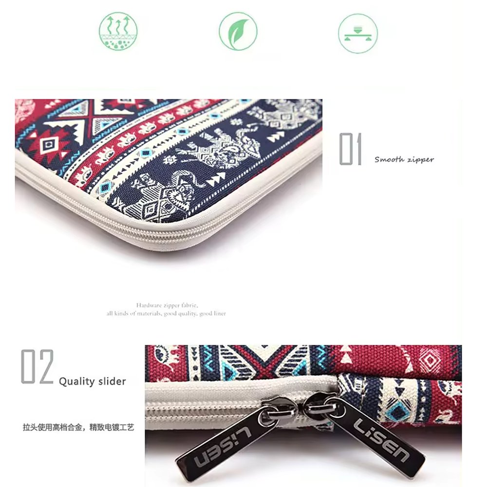 ARMORI Zipper Z069 - motiv Light Strips - Univerzální pouzdro pro čtečky 6" - textilní, zip