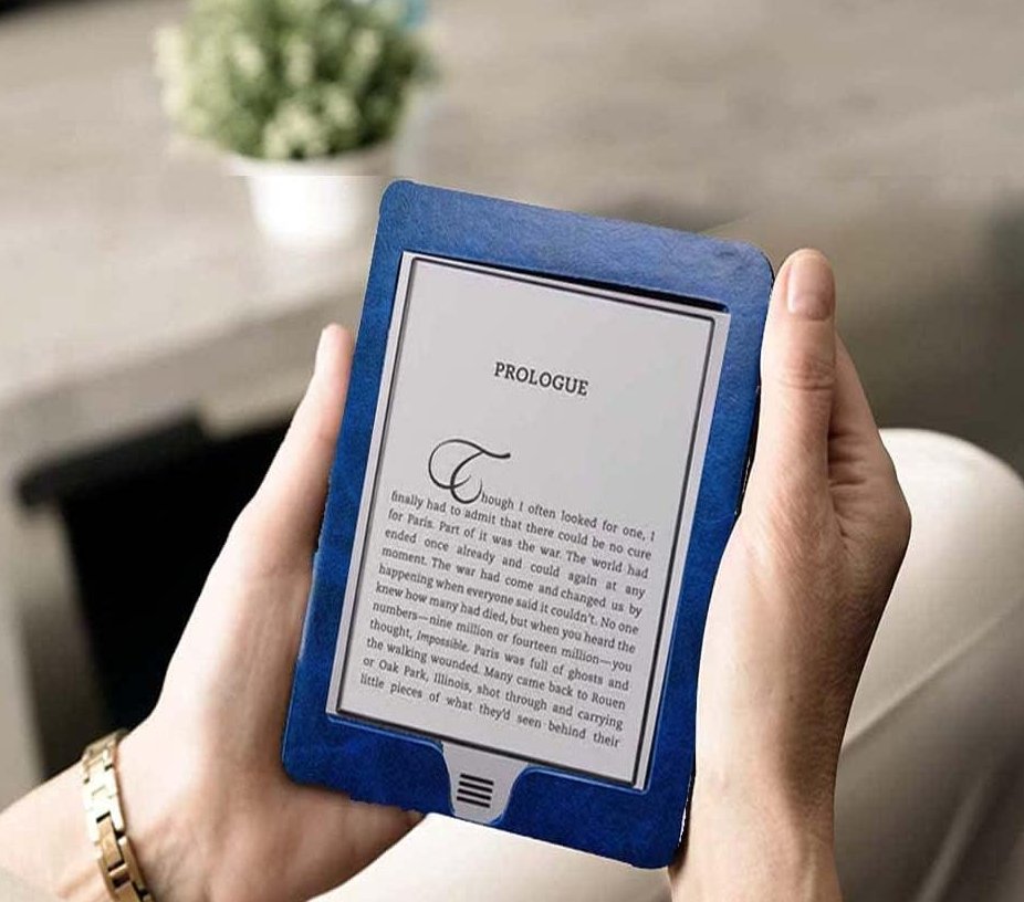 Armori Cutter C087 - univerzální pouzdro pro čtečky Amazon Kindle - Black/Blue - černá, modrá