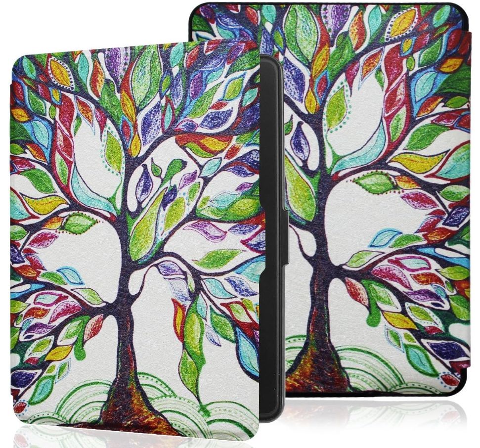 Armori Trimer T095, pouzdro pro Amazon Kindle 4/5 - magnetické zavírání, motiv Tree