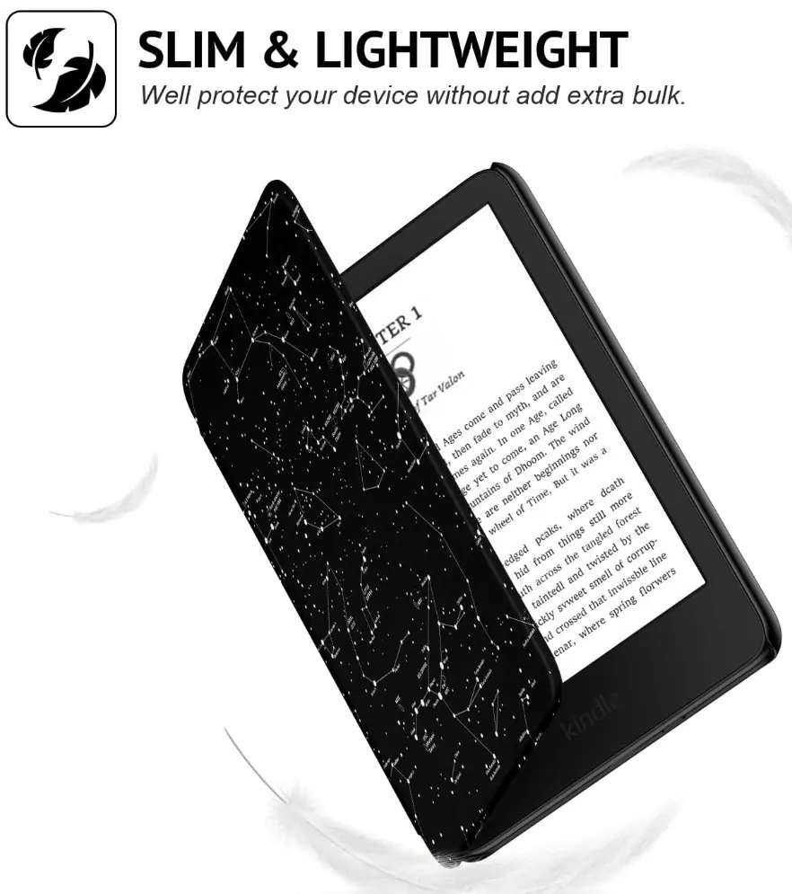 Armori Trimer T152, pouzdro pro Amazon Kindle 8 (2016) - magnetické zavírání, AutoSleep, motiv Constellation