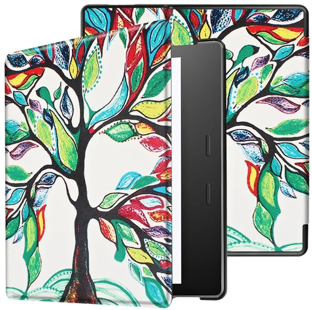 Armori Trimer T156, pouzdro pro Amazon Kindle Oasis 2/3 - magnetické zavírání, AutoSleep, motiv Tree