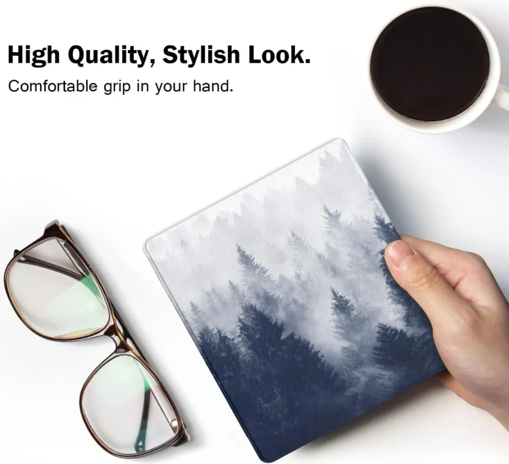 Armori Trimer T161, pouzdro pro Amazon Kindle Oasis 2/3 - magnetické zavírání, AutoSleep, motiv Forest