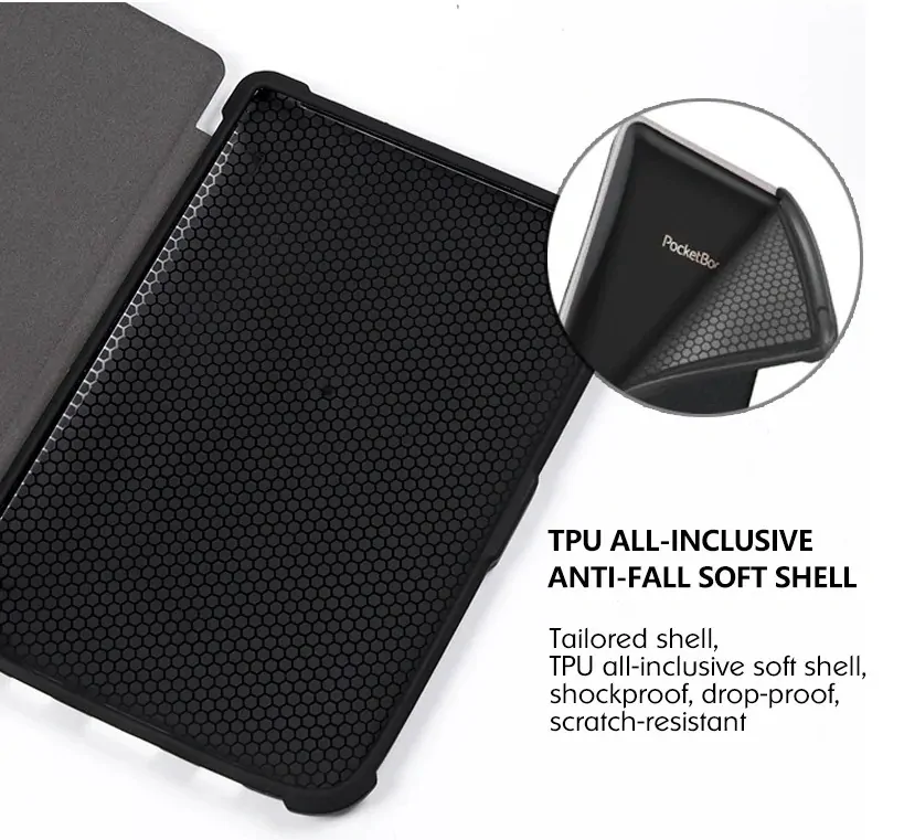 Durable Lock DL1239 - pouzdro pro Pocketbook 616 / 617 / 618 / 627 / 628 / 632 / 633 - šedé