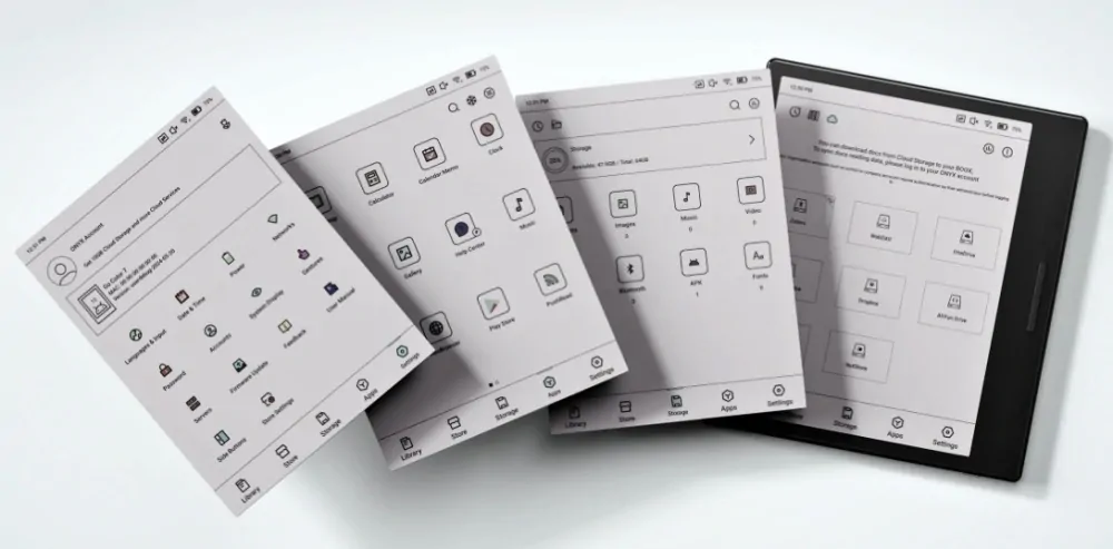 ONYX BOOX GO 7 COLOR, 7", 64 GB, Bluetooth, Android 12, E-ink displej barevný, WiFi - černý