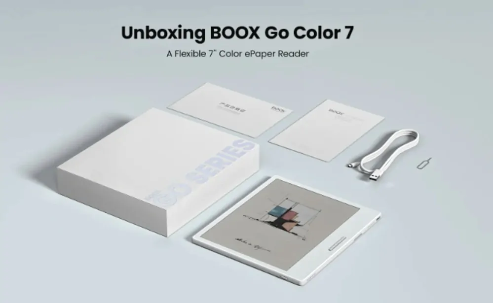 ONYX BOOX GO 7 COLOR, 7", 64 GB, Bluetooth, Android 12, E-ink displej barevný, WiFi - bílý