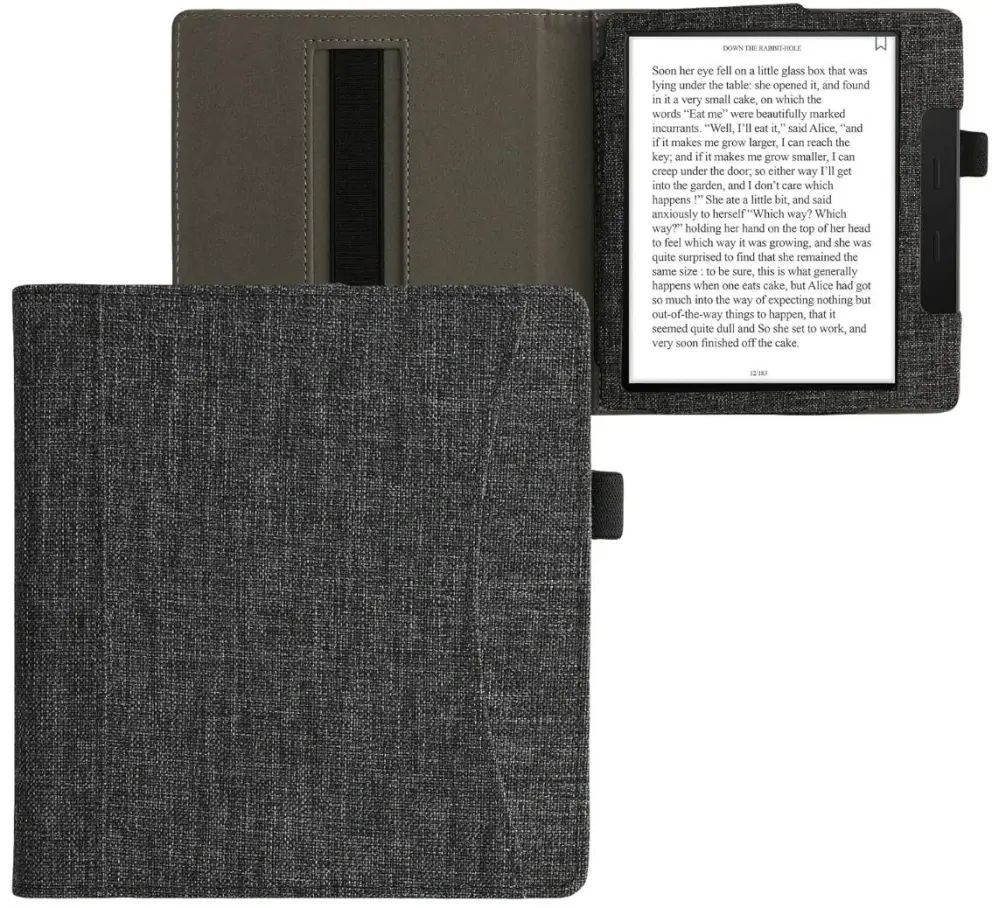 Pouzdro KW Mobile - Fabric Grey - KW5971719 - pro Amazon Kindle Oasis 2/3 - šedé