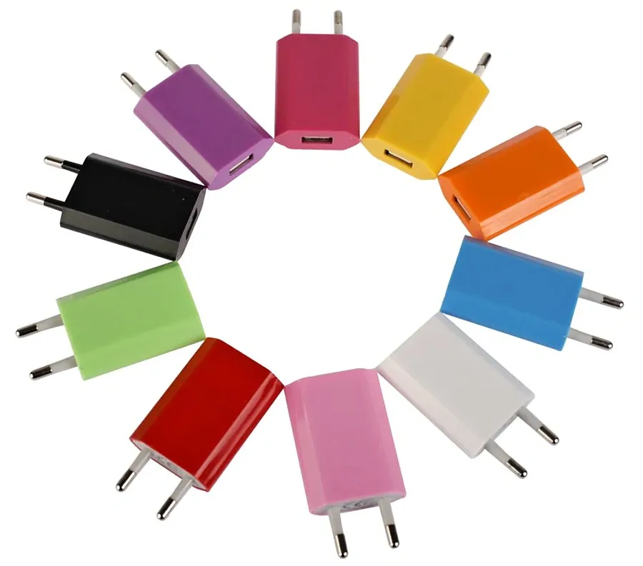 USB síťový adaptér - AR-1006 - Univerzální nabíječka, 5V/1A - modrá