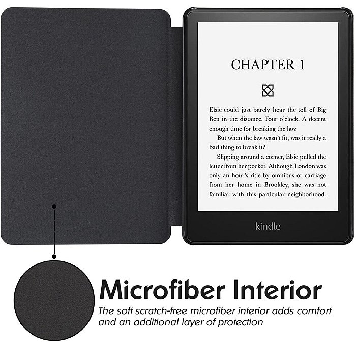 Pouzdro Durable Lock KPW-06 pro Amazon Kindle Paperwhite 5 (2021) - fialové
