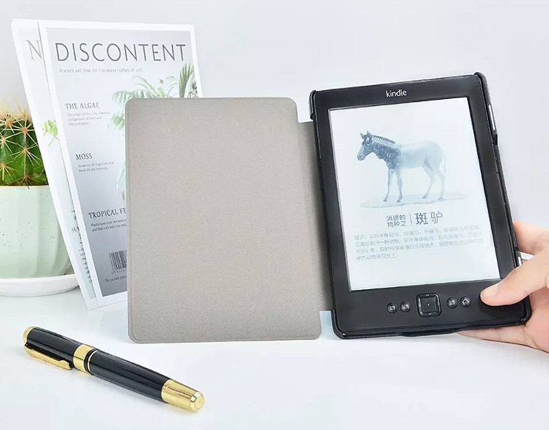 Pouzdro Durable Lock K45-06 pro Amazon Kindle 4/5 - fialové
