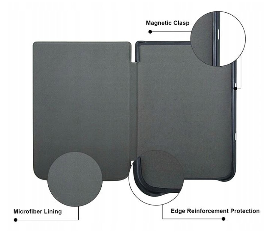 Pouzdro Durable Lock PB740-03 pro Pocketbook 740/741 InkPad 3 - zlaté