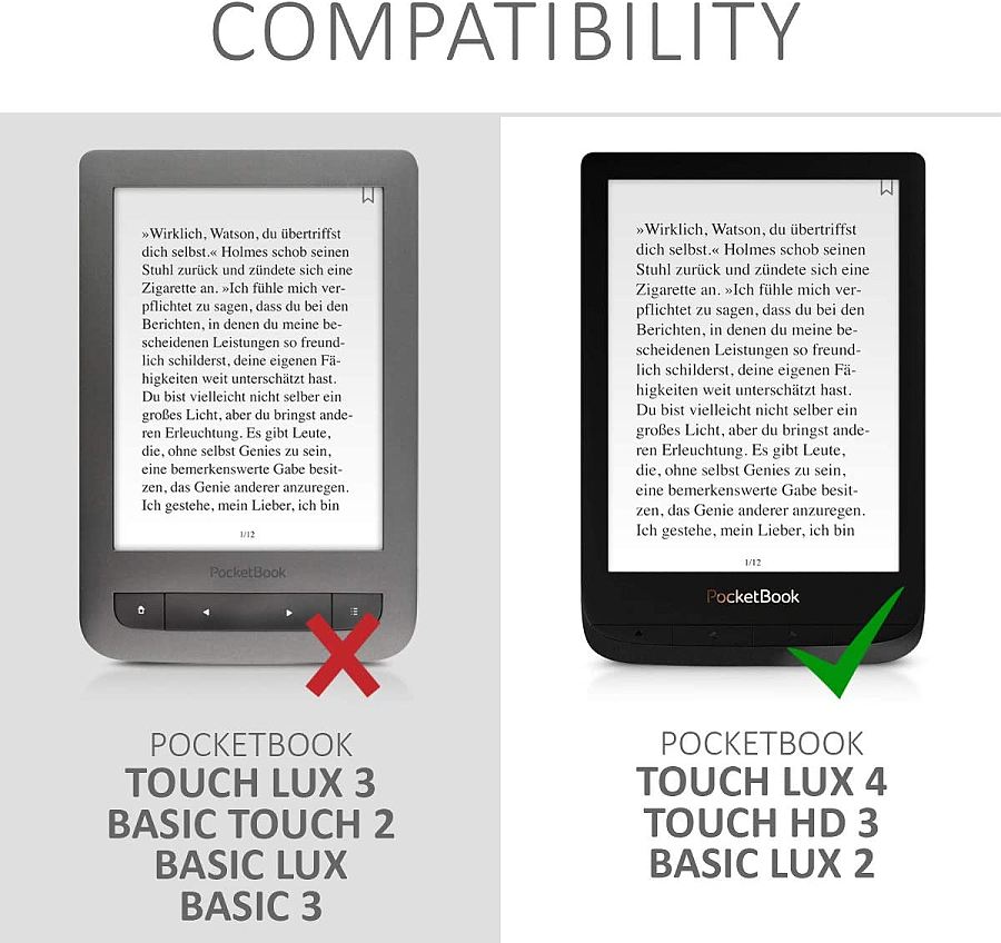 Pouzdro KW Mobile - Multicolor - KW4621611 - pro Pocketbook 616/617/627/628/632/633 - vícebarevné