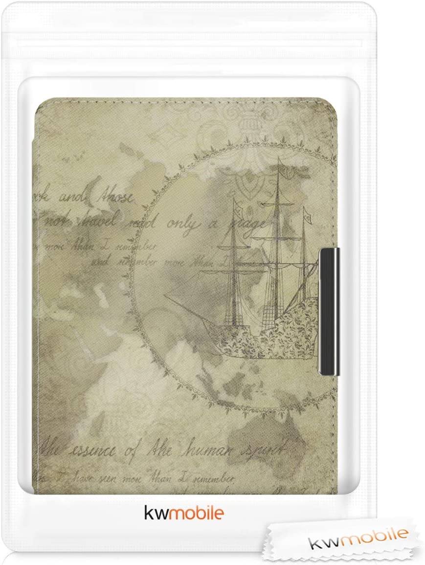 Pouzdro KW Mobile - Travel Vintage - KW4664403 - pro Amazon Kindle Paperwhite 4 (2018) - vícebarevné