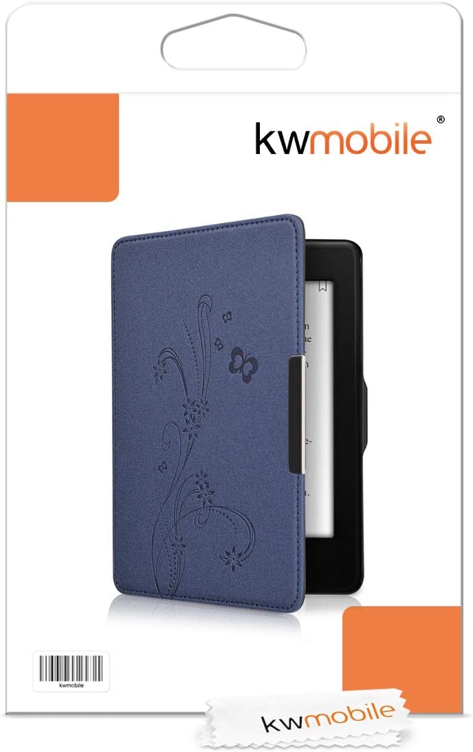 Pouzdro KW Mobile - Butterfly Tendril - KW2313627 - pro Amazon Kindle Paperwhite 1/2/3 - modré
