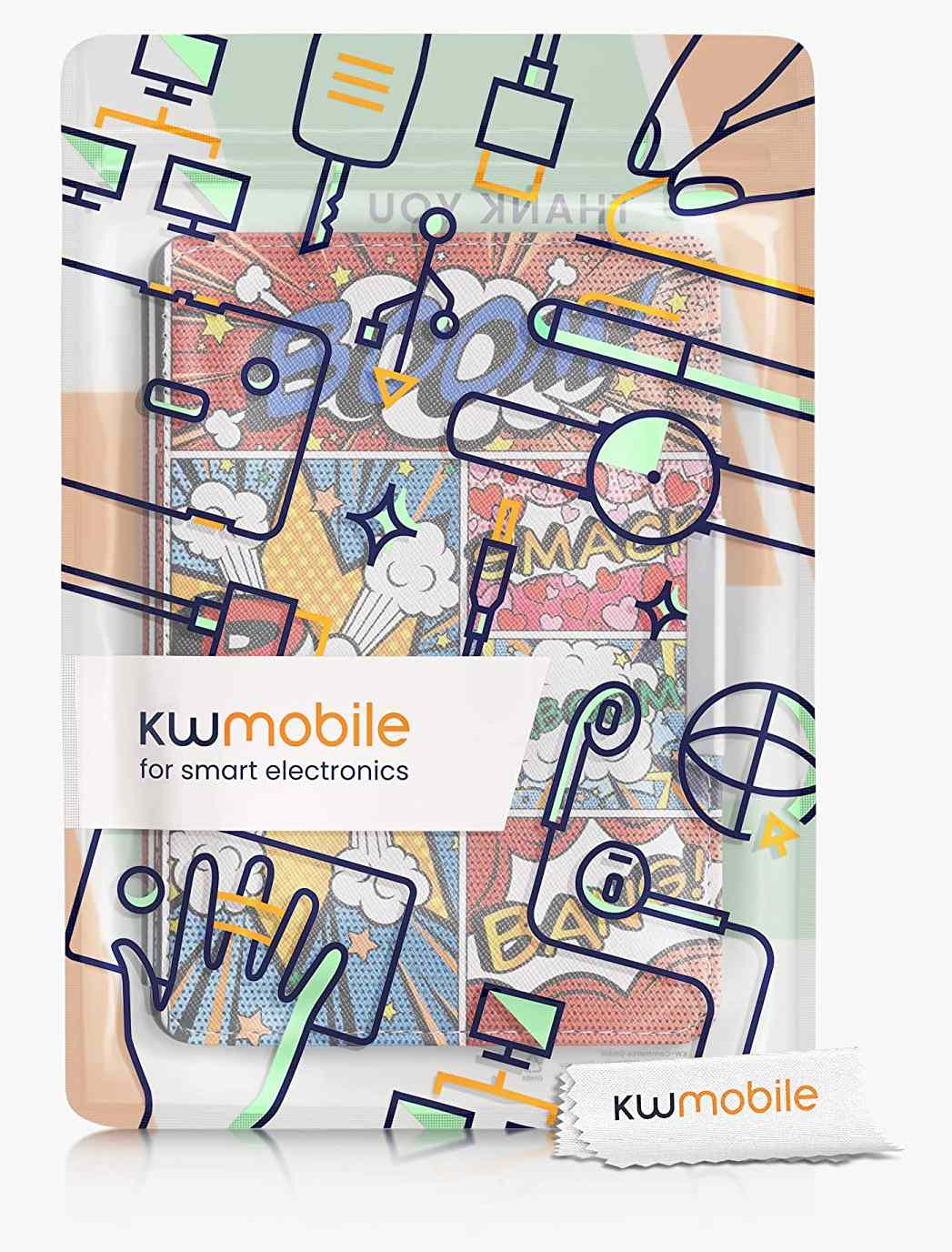 Pouzdro KW Mobile - Comics Book - KW4556953 - pro Amazon Kindle Paperwhite 1/2/3 - vícebarevné