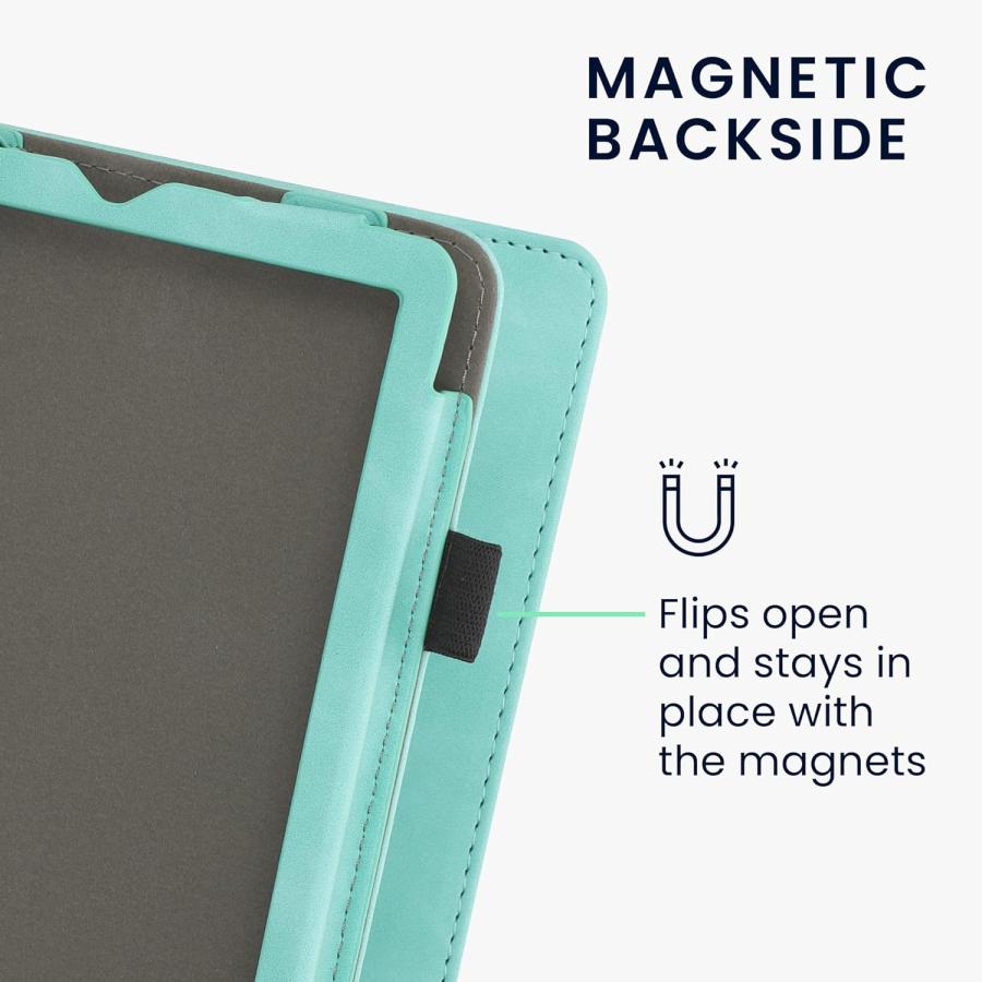 Pouzdro KW Mobile - Nubuck Mint - KW5761971 - pro Amazon Kindle Paperwhite 5 (2021) - tyrkysové