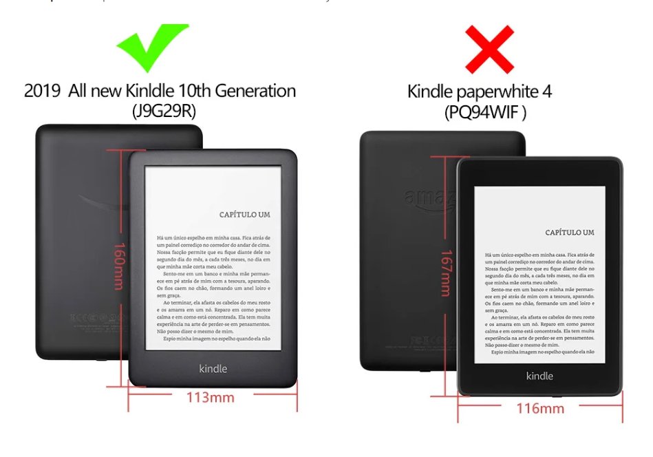 Pouzdo Durable Lock K20-07 pro Amazon Kindle 2019/2020 - Bookcase