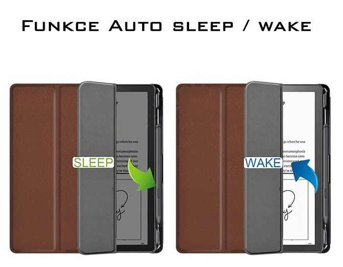 Pouzdro B-Safe Stand 3451 na Amazon Kindle Scribe - hnědé