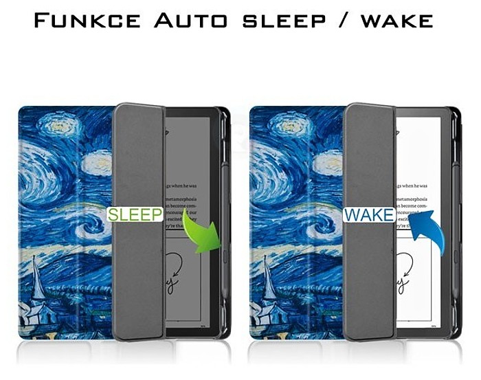 Pouzdro B-Safe Stand 3454 na Amazon Kindle Scribe - motiv Gogh