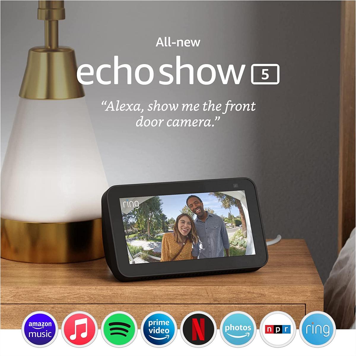 AMAZON ECHO SHOW 5 (2021, 2.GEN) - hlasový asistent s displejem 5,5" - černý