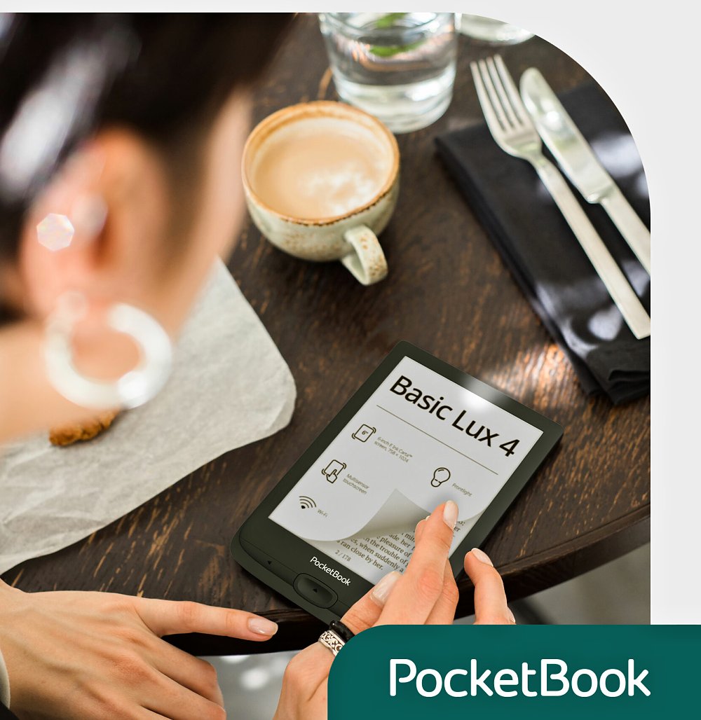 PocketBook 618 Basic 4 - 8GB, WiFi, černý