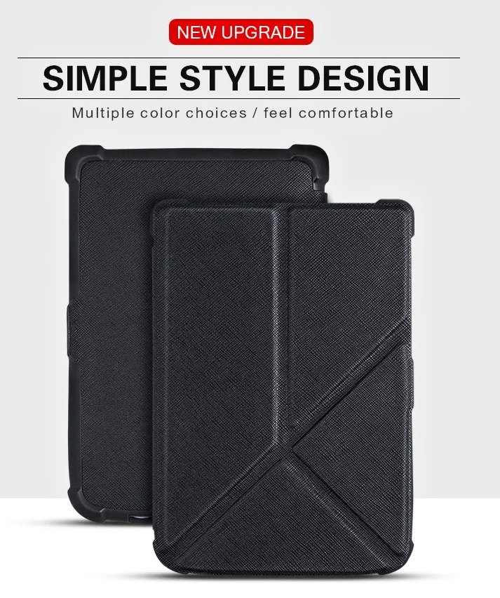 Origami Durable Lock ODL-101 pouzdro pro Pocketbook 616 / 617 / 618 / 627 / 628 / 632 / 633 - černé, stojánek, magnet