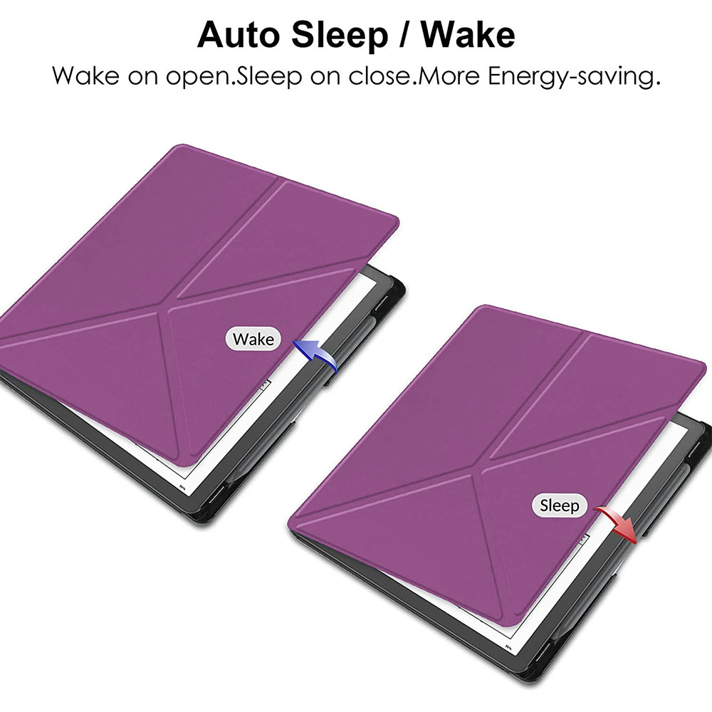 Pouzdro Durable Lock Origami DL-204 na Amazon Kindle Scribe - fialové