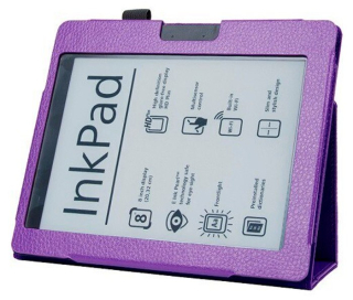 Pocketbook 801 / 840 FORTRESS FT152 fialové pouzdro - magnet