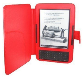 Amazon Kindle 3 Keyboard FORTRESS FT122 červené pouzdro