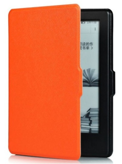 Obal na čtečku Kindle 8 - Durable Lock DL405 - oranžové, magnetické zavírání, AutoSleep
