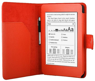 Pouzdro pro Amazon Kindle Paperwhite 1, 2, 3 - Protect PT139 - oranžové, magnet, AutoSleep