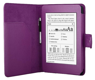 Pouzdro pro Amazon Kindle Paperwhite 1, 2, 3 - Protect PT138 - fialové, magnet, AutoSleep