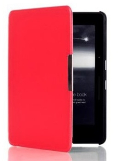 Pouzdro Durable Lock pro Amazon Kindle Voyage - červené, magnet, AutoSleep