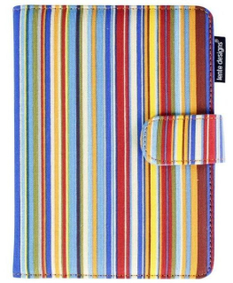 Pouzdro Lente Designs pro Amazon Kindle Voyage - motiv Sienna Stripes