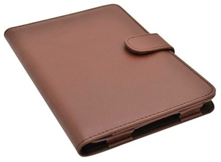 Obal na čtečku Pocketbook 614 / 615 / 622 / 623 / 624 / 625 / 626 / 631 / 640 / 641 - FORTRESS FT142, hnědé, magnet