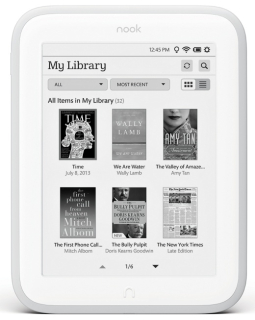 Barnes & Noble Nook Simple Touch GlowLight - 2 GB, WiFi, bílý