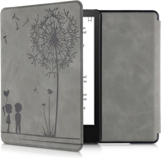 Pouzdro KW Mobile - Dandelion Love - KW5625701 - pro Amazon Kindle Paperwhite 5 (2021) - šedé