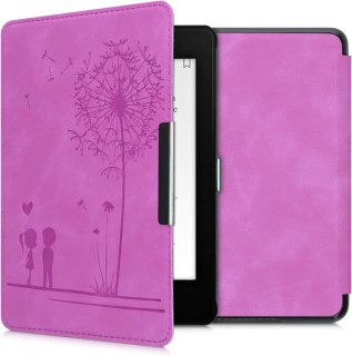 Pouzdro KW Mobile - Dandelion Love Dark Violet - KW4897511 - pro Amazon Kindle Paperwhite 4 (2018) - fialové