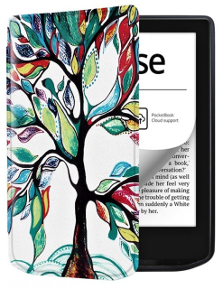 Pouzdro B-SAFE LOCK 3512, obal na Pocketbook 629 Verse / 634 Verse Pro - magnetické zavírání, AutoSleep, motiv Tree