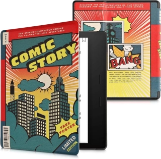 Pouzdro KW Mobile - Comic Story - KW4941726 - pro Amazon Kindle Oasis 2 / 3 - vícebarevné